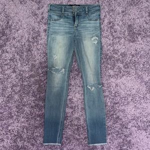 hollister high rise skinny jeans